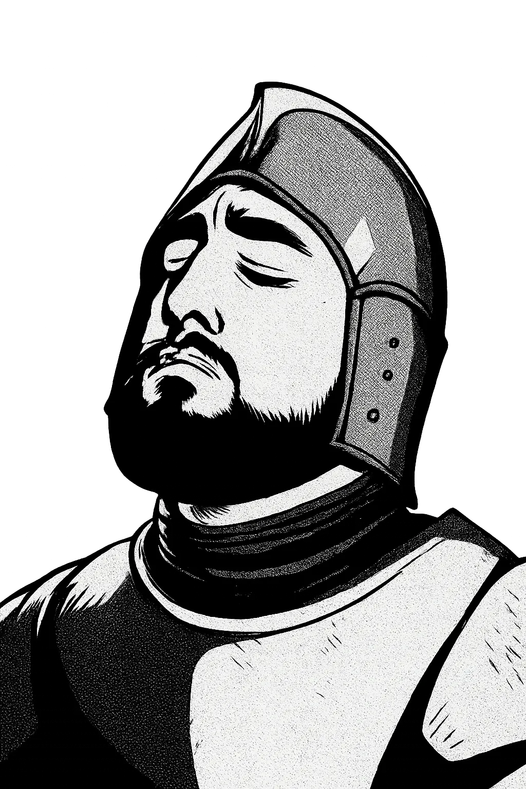 Łukasz Burchard portrait as a badass knight